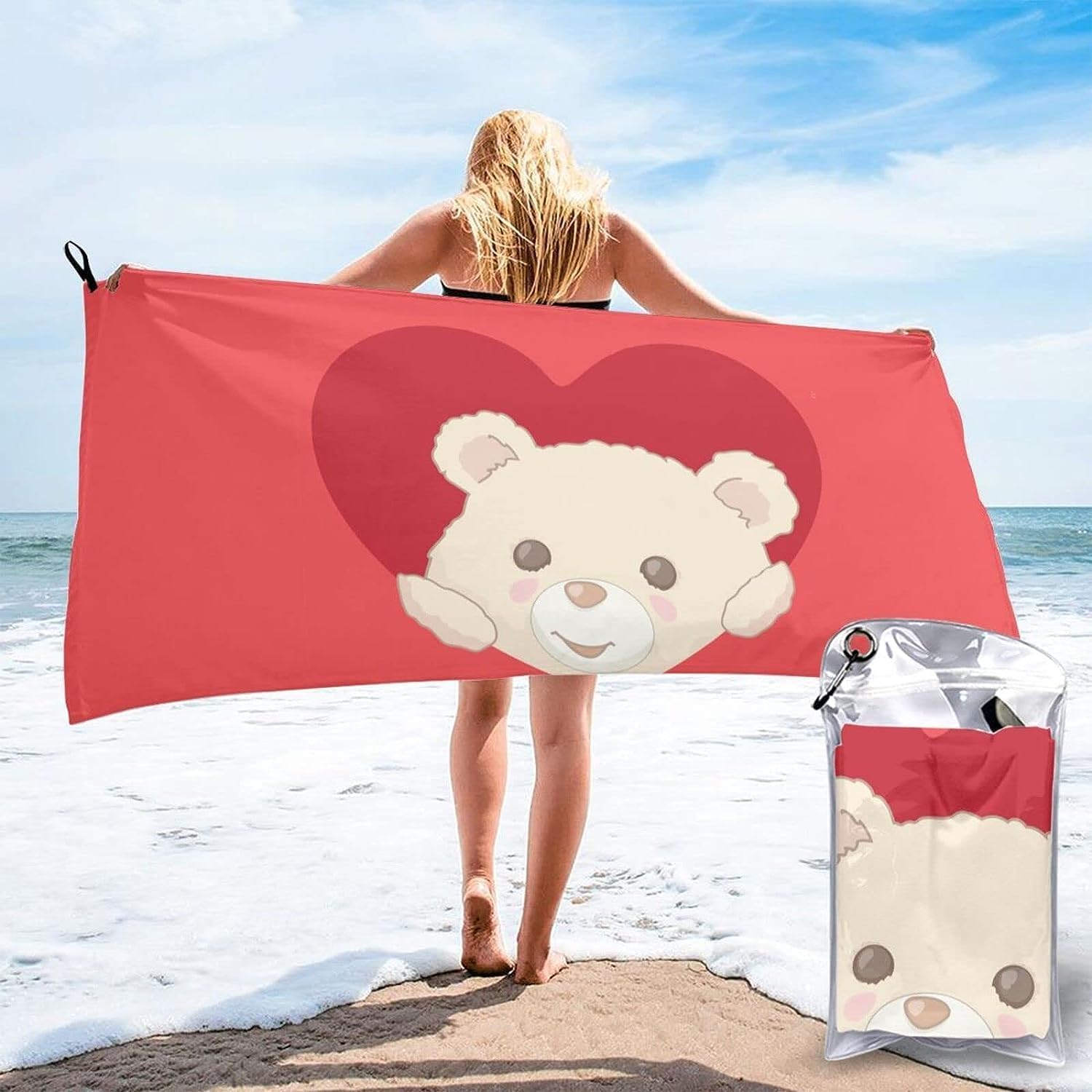 バレンタイン限定 マイクロファイバータオル バレンタイン マイクロファイバータオル バレンタイン限定